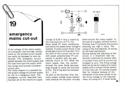 emergency mains cut-out