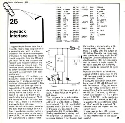 joystick interface