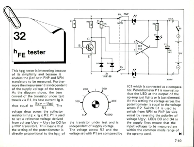 hFE tester