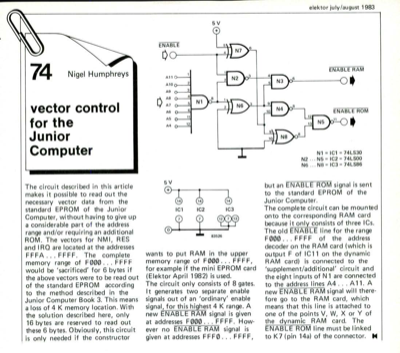 vector control for the Junior Computer