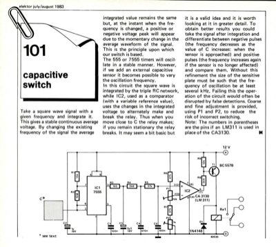 capacitive switch