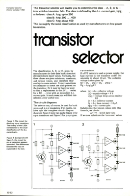 transistor selector