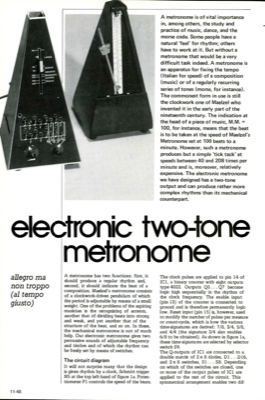 electronic two-tone metronome - allegro ma non troppo (al tempo giusto)