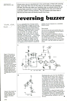 reversing buzzer - 'clunk, click, buzz ...'