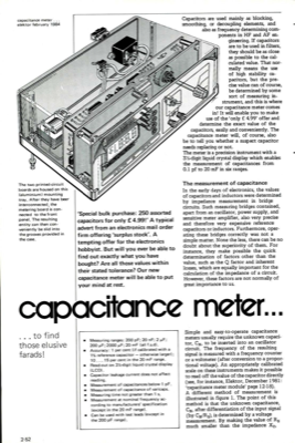 capacitance meter - to find those elusive farads!