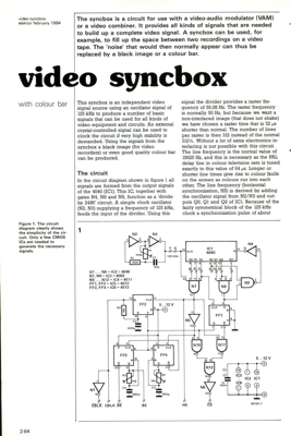 video sync box - with colour bar