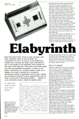 Elabyrinth - an electronic maze to test your brain power