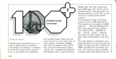 parallel/serial converter - keyboard adapter