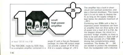 small high-power amplifier - at least 120 W into 4 Q