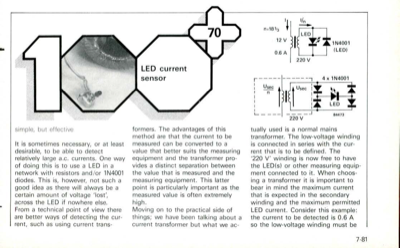 LED current sensor - simple, but effective