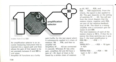 amplification selector - scales from 0 to 999