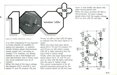 window' LEDs - easy-to-make reference circuit