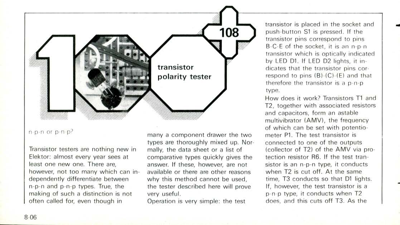 transistor polarity tester - n-p-n or p-n-p?