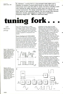 tuning fork - with electronic prongs