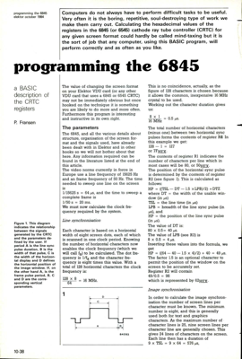 programming the 6845 - a BASIC description of the CRTC registers