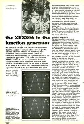 the XR2206 in the function generator - a few remarks about he IC and the design