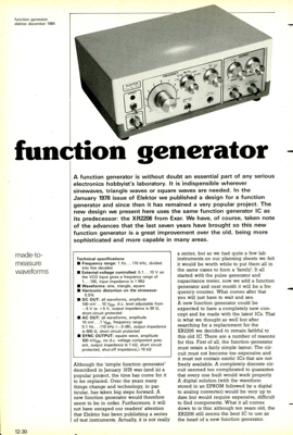 function generator - made-to-measure waveforms
