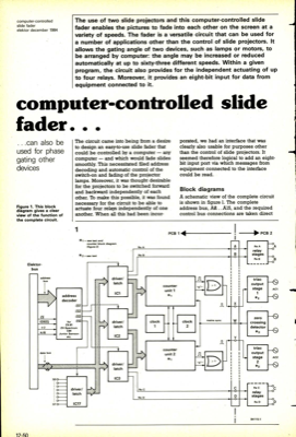 computer-controlled slide fader - can also be used for phase gating other devices
