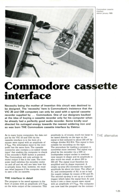 Commodore cassette interface - THE alternative