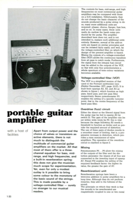 portable guitar amplifier - with a host of facilities