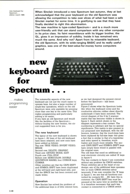 new keyboard for Spectrum - makes programming easier