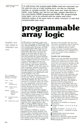 programmable array logic - flexibility and high speed at (relatively) low cost