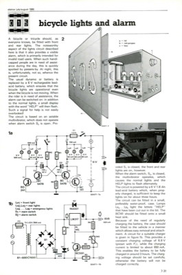 bicycle lights and alarm