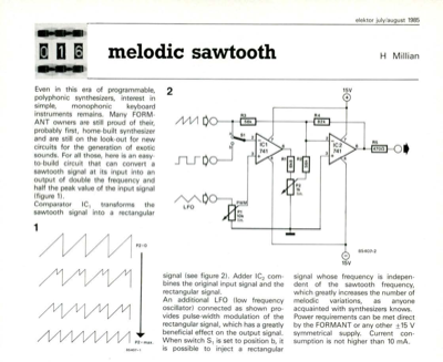 melodic sawtooth