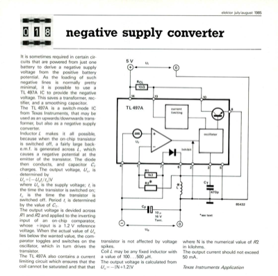 negative supply converter