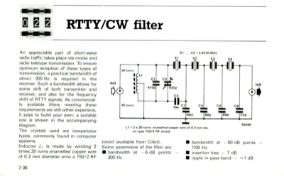 RTTY/CW filter