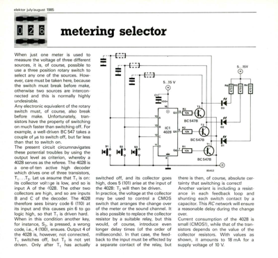 metering selector