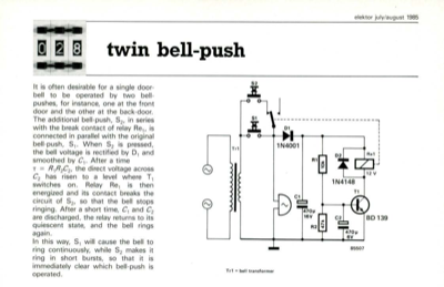 twin bell-push