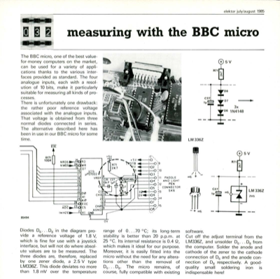 measuring with the BBC micro