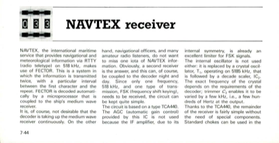 NAVTEX receiver