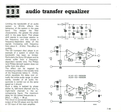 audio transfer equalizer