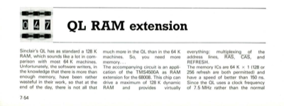 QL RAM extension