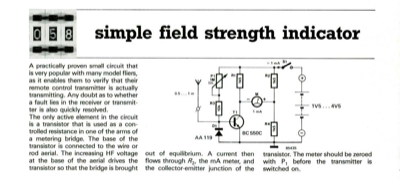 simple field strength indicator