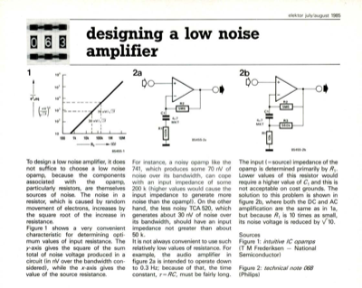 designing a low noise amplifier