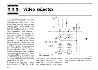 video selector