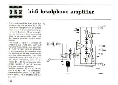 hi-fi headphone amplifier