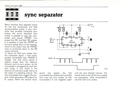 sync separator