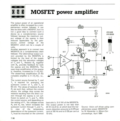 MOSFET power amplifier