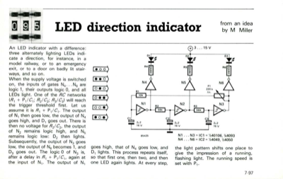 LED direction indicator