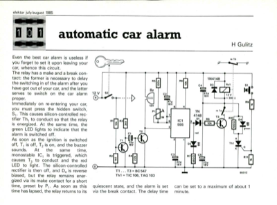 automatic car alarm