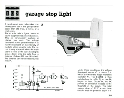 garage stop light