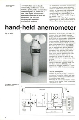 hand-held anemometer