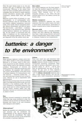 batteries and the environment