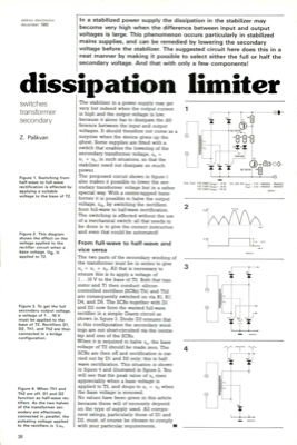 dissipation limiter - switches transformer secondary