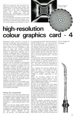 high resolution colour graphics card (part 4)