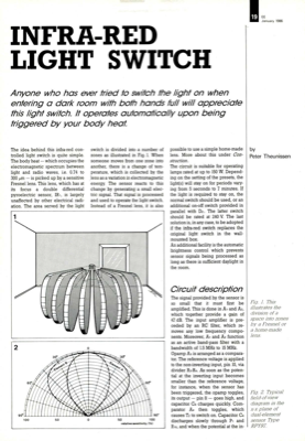 Infra-red light switch
